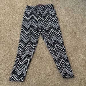 Chic Kids Chevron Leggings - Black and White